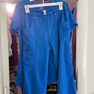 Dickies royal blue scrubs, size medium